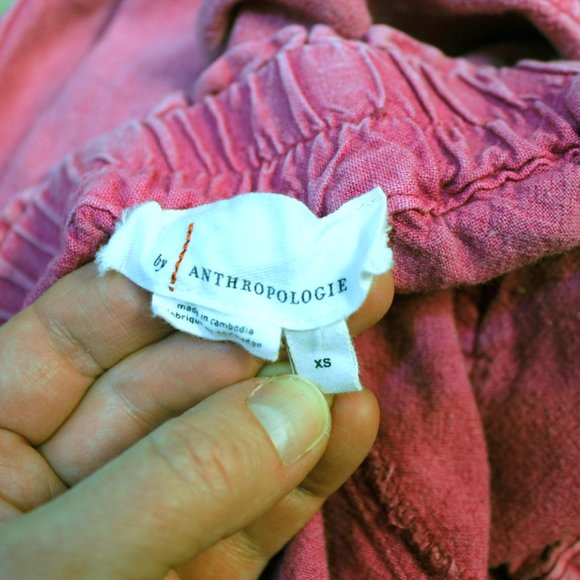 🛑SOLD🛑Anthropologie Pink Pocketed Rhys Utility Jogger Pants Size XS - Picture 8 of 8